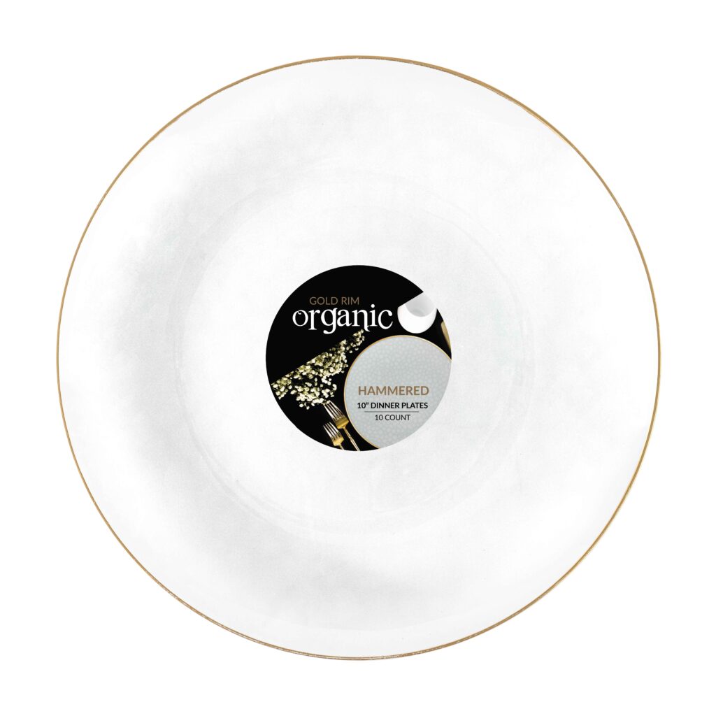 Organic 10" 10c Hammer WHT+Gld