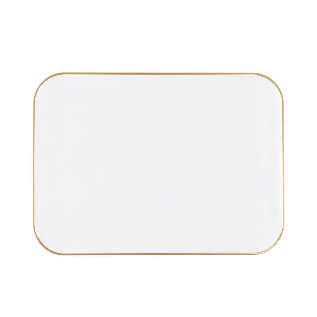 Organic RecTray 8x11 Wht/Gol 2