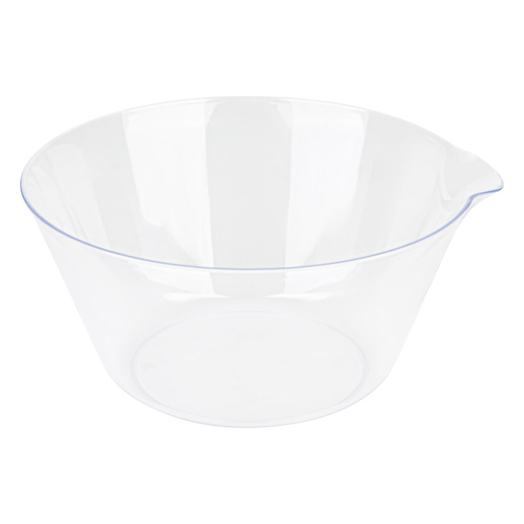Bowl With Spout 120oz Clear
