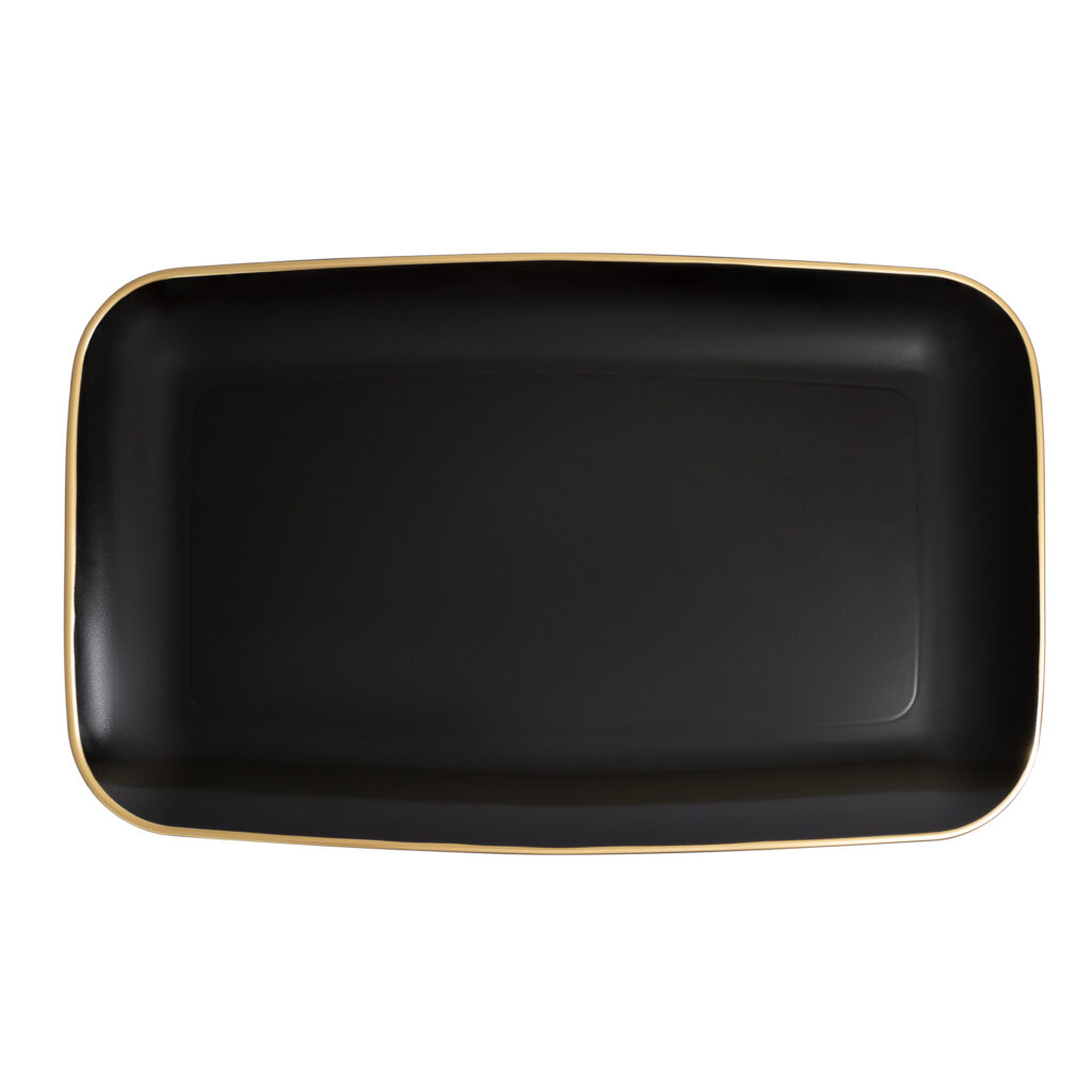 11"x18" Tray Blk/G Organic 2pk