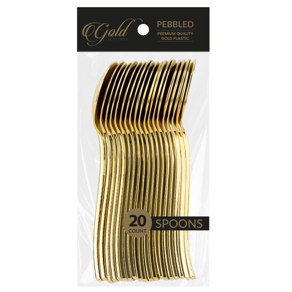 Pebble Gold Spoon 20ct