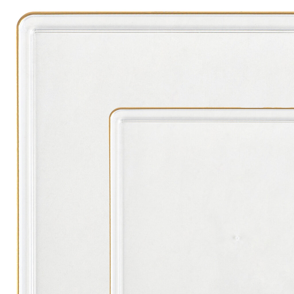 Sq Edge Plates 5" 10ct Cl/G