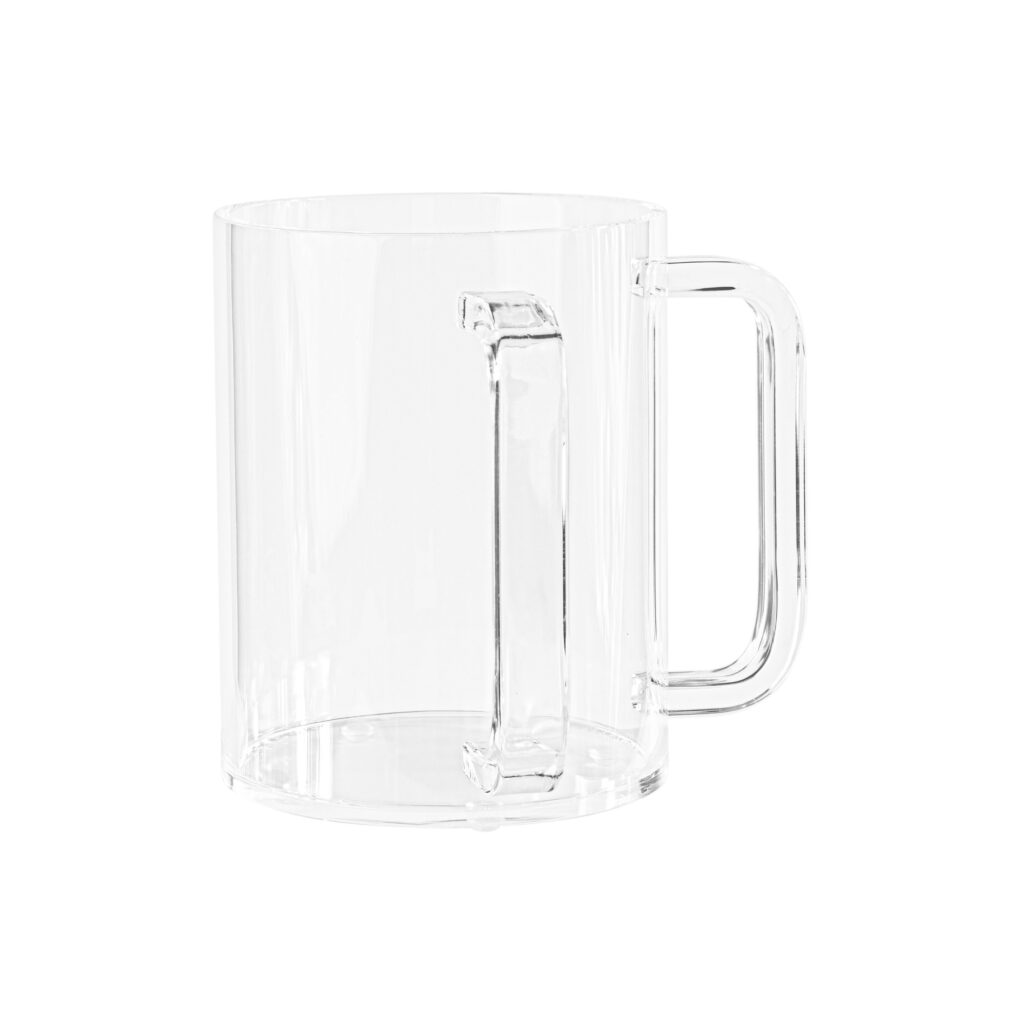 Washcup Acrylic Clear Handle
