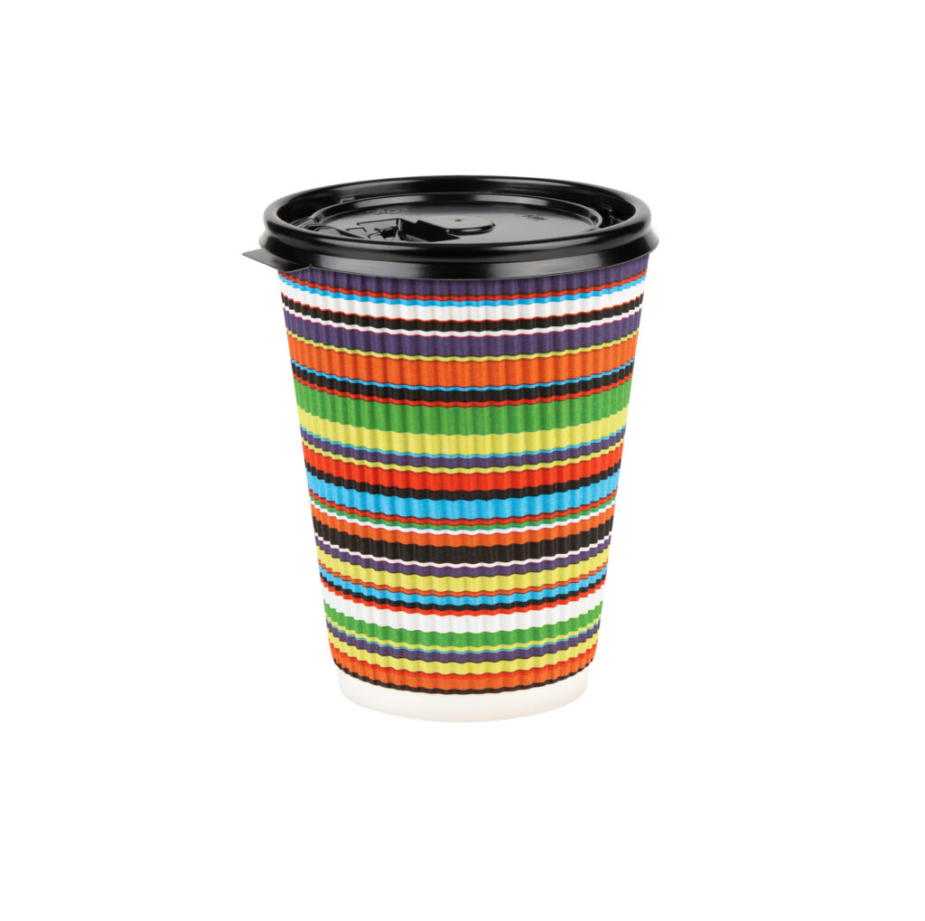 Hot Cups 12oz Ripl Colorf comb