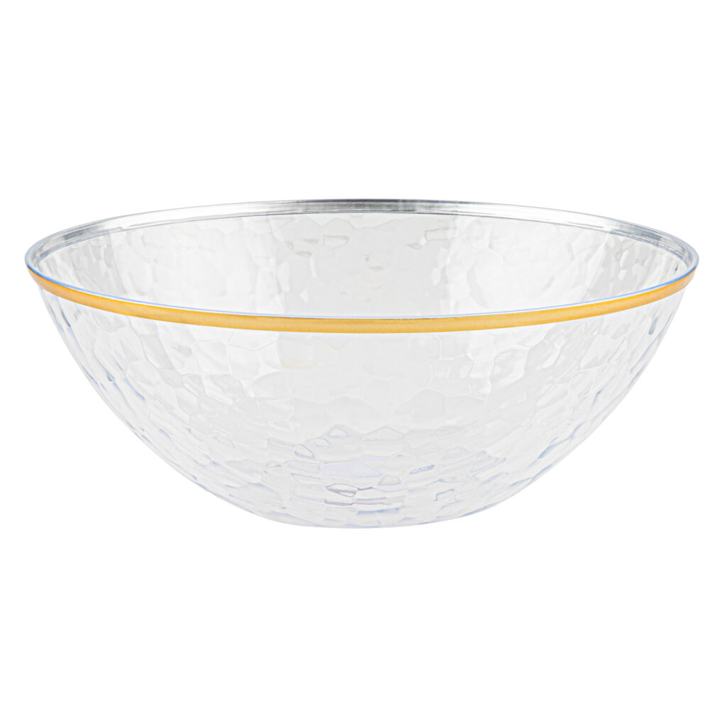 Hammere 58oz SaladBowl Clr/Gol