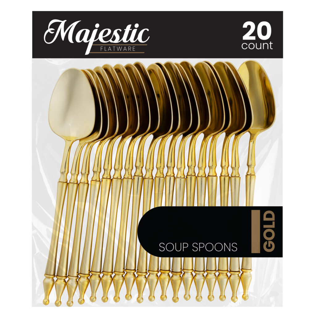 Majestic Gold Soup Spoon 20ct