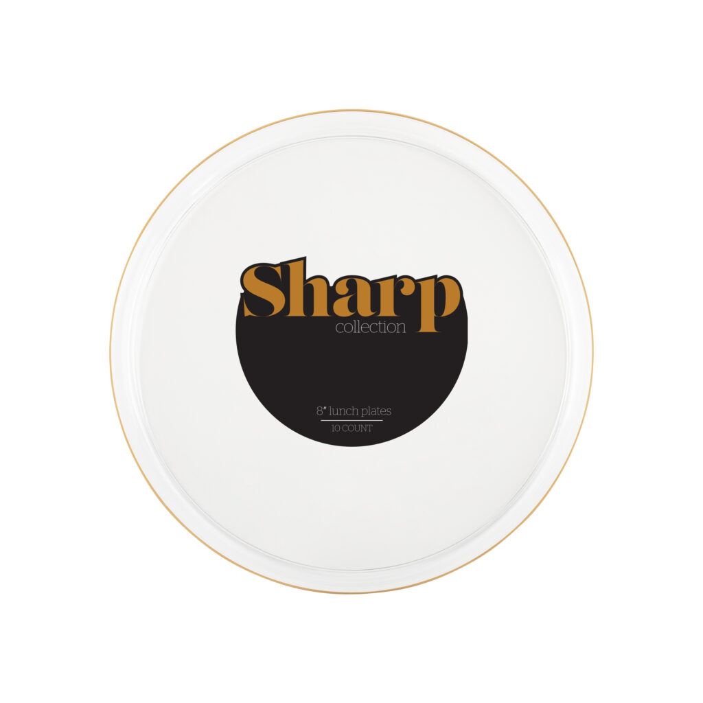 Sharp 8" 10c ClearGOLD RIM