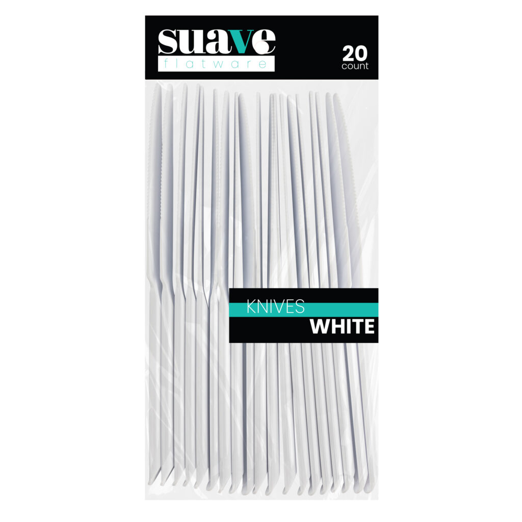 Suave WHITE KNIVE 20ct
