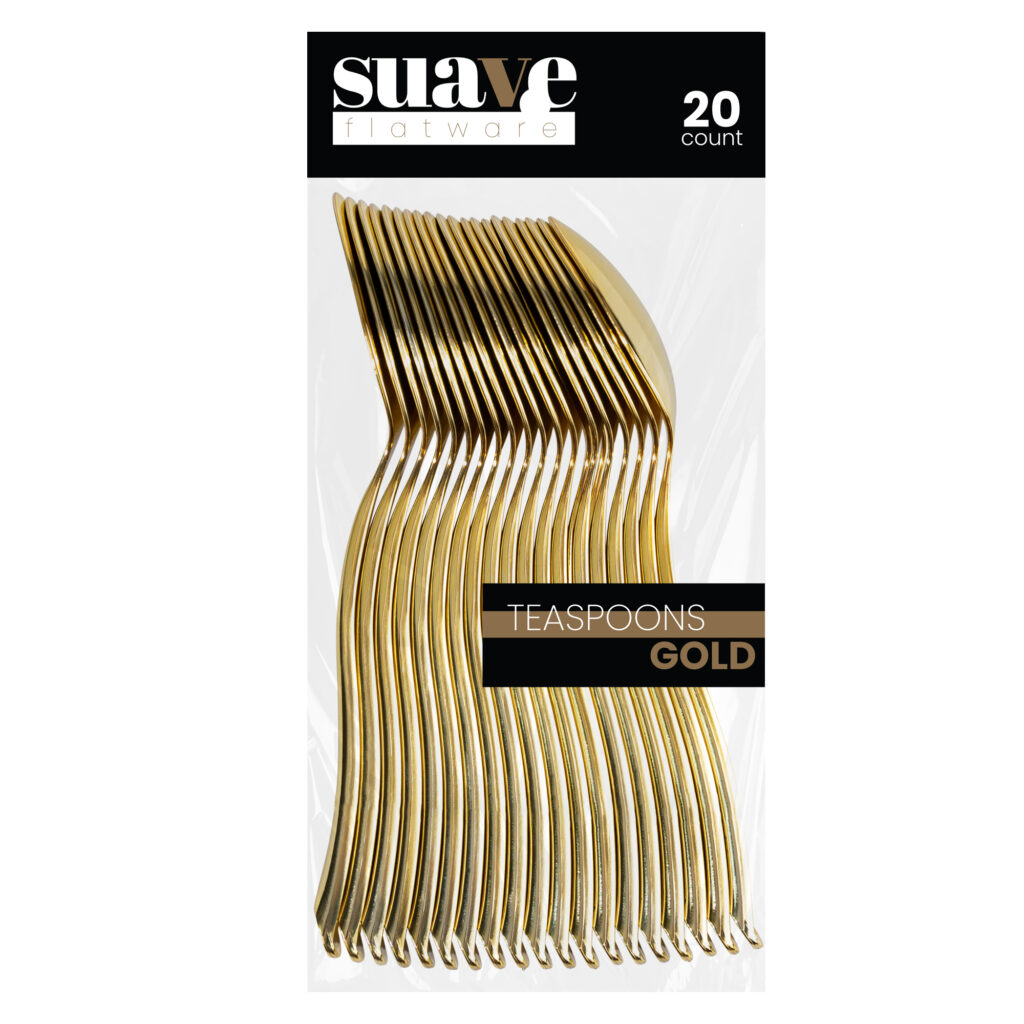 Suave Gold Teaspoon 20ct