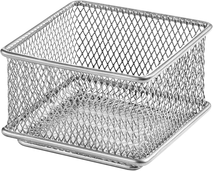 Mesh Basket 3x3x2 Silver YBM