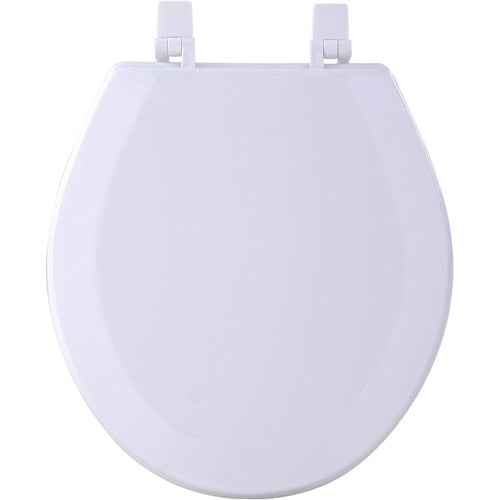 Toilet Seat Wood White Round