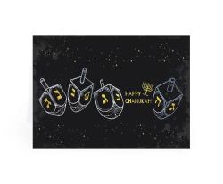 Chanukah Card Dreidel 5pk CZNV