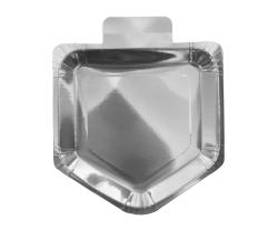 9" Plate Dreidel SLV 12ct CZNV