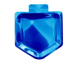 9" Plate Dreidel BLU 12ct CZNV