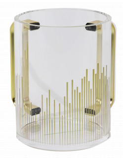 Washcup Acrylic 911124 Clr/Slv