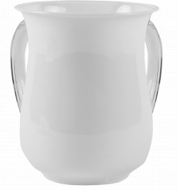 Washcup Acrylic 59397 Wht+Clr