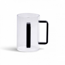 Washcup Acrylic 60508 Clr/Blk