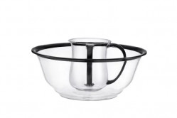 Washcup Set Acrylic/Blk 60548