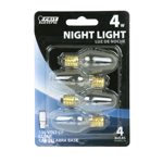 Night Light Bulbs 4ct 4w Clear