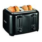 Toaster 4-slice BLK/Chrome PS