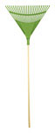 Rake Poly 24" Wood Handle Asst