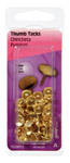 Thumbtacks Brass 40ct