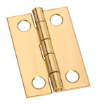 Hinge - 1.5" X 1" brass 2ct