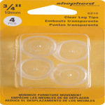 Leg Tip 3/4" Clear 4ct