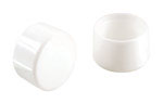Plastic Leg Tip .75" White 4pk