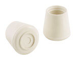 Rubber Leg Tip 3/4" White