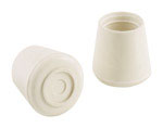 Rubber Leg Tip 1-1/8" White