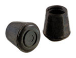 Rubber Leg Tip 7/8" Black