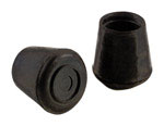Rubber Leg Tip 1-1/8" Black