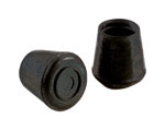 Rubber Leg Tip 1.5" Black 2pk