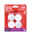 Plastic Leg Tip 1.25" White