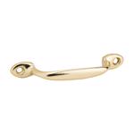Door Pull  4-7/8" Brass Finish