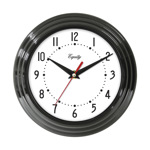 Wall Clock 8" Black Equity