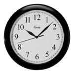 Wall Clock 10" Black Equity