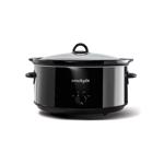 8 qt Ovl Slow Cooker Black