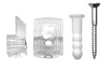 Mirror Clips 1/8" Plastic 4pk.