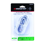 Modular Line Cord 7' White Mon