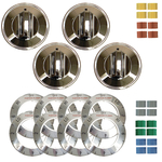 Electric Range Knob Set Chrome
