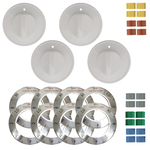 Electric Range Knob Set White