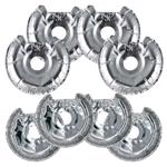 Foil Burner Bib Round Lrg&Sml