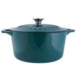 5qt Cast Iron Dutch Oven Teal