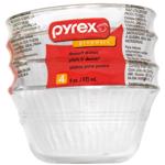 Pyrex 6 oz custard cup, 4pk