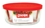 Pyrex 7-cup round w/REDcover