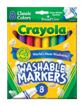 Marker Washable 8ct Broad Cray