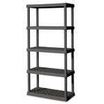 Sterilite 5 Shelf Unit Black