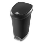TrashCan 12.6gal w/Lock BLK